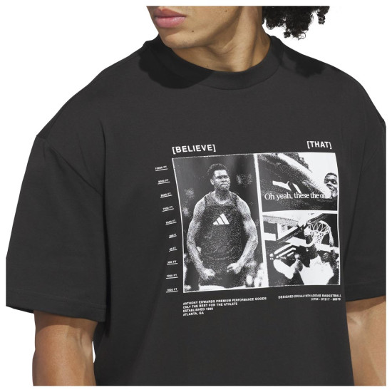 Adidas Ανδρική κοντομάνικη μπλούζα Anthony Edwards Tee Adidas Ανδρική κοντομάνικη μπλούζα Anthony Edwards Tee